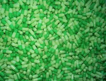 0# 200pcs !Verde Luz Verde,Luz de cor Verde HPMC Vegetariano cápsula vazia,cápsulas Vegetais (associado ou separados cápsulas)