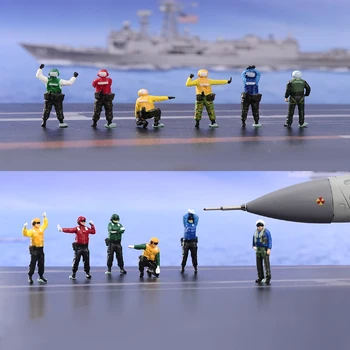 1/72 Chinês Chão Soldado de Pé Figura Colorido Conjunto Com 1/72 Modelo de Aeronave para Crianças Presente Coleção