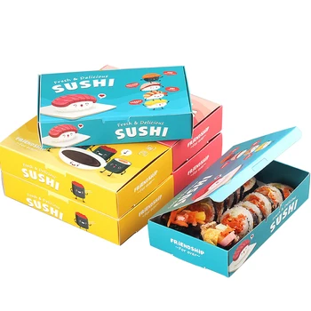12/50PCS Sushi Caixa de Tirar Embalagens de Arroz Bola de Papel de Loja de 