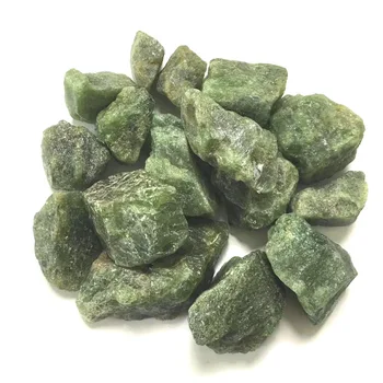 2-5cm Verde Natural Apatite de Cristal de Pedra bruta Matérias pedra preciosa Amostra Mineral Irregular de Reiki Curar