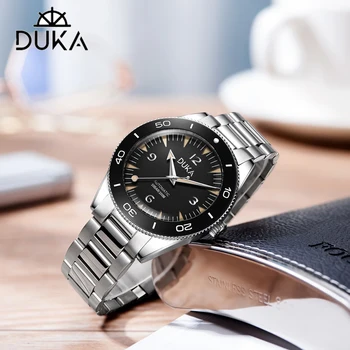 2021 Novo 41MM DUKA Homens relógios de marca Top de Luxo relógio Automático para homens relógio de Pulso Mecânico Luminosa impermeável Reloj hombre