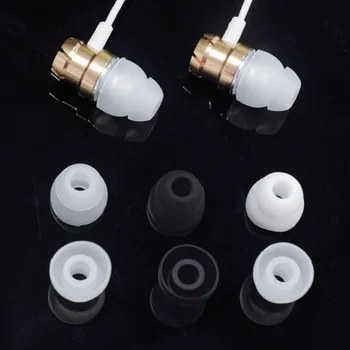 3 Pares de Fones de ouvido Capa do Auscultador Em fones de Ouvido de Ponta de Cobre Tampas para Fone de ouvido de Silicone Macio Caso Fones de ouvido Fone de ouvido Accessroies