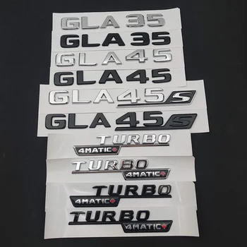 3D ABS Letras Traseira do Carro do Tronco Estrelas Emblema Logotipo GLA35 GLA45 S Turbo 4MATIC Emblema Para a Mercedes GLA35 GLA45 AMG X156 Acessórios