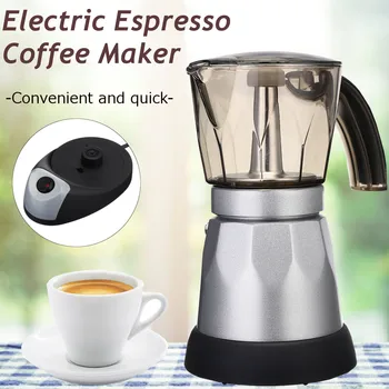 400W Espresso italiano Mocha Fabricante de Café, máquinas de fazer café Eléctrica Moka Pote Elétrico Portátil de Escritório cafeteira 220V Plug UE