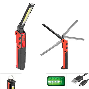 5 Modos de ESPIGA Portátil do DIODO emissor de Luz Recarregável USB Magnético Tocha Worklight para o Acampamento de Reparação Automóvel