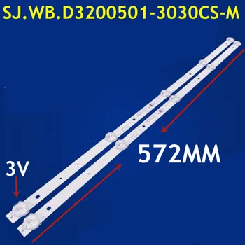 572MM LED Strip Para FLTV-32B100 CC02320D542V09 SJ.WB.D3200501-3030CS-M PT315AT01 MSF-H86 MSF-3219A