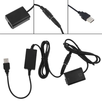 5V 2A USB para NP-FW50 Fictício Eliminador de Bateria Fonte de Alimentação Adaptador para Sony A7 A7RII A6500 A6400 A6300 A6100 A6000