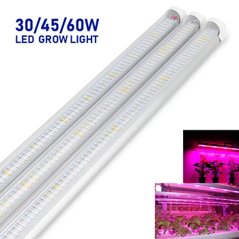 (5pcs/Lote) LED Cresce a Luz Conduzida T8 do Tubo integrado Lâmpada para o Interior da Estufa de Flores da Planta e do sistema de Hidroponia Crescer Bar Tira
