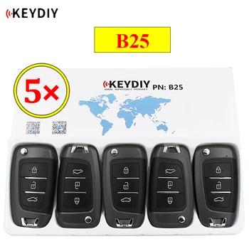 5pcs/monte KEYDIY série B B25 3 botão universal KD controle remoto para KD200 KD900 KD900+ URG200 KD-X2 mini KD