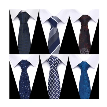 7,5 cm de Gravata Casamento Gravatas Atacado Mix de Cores 2022 Novo Estilo de Gravata de Seda, Terno de Acessórios em Preto Sólido Homens Ajuste de Negócios