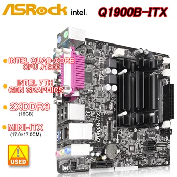 A ASRock Q1900B-ITX Intel® Quad-Core Processador J1900 2xDDR3 16GB 2xSATA2 USB 3.1 Mini-ITX Intel de 7ª geração de gráficos