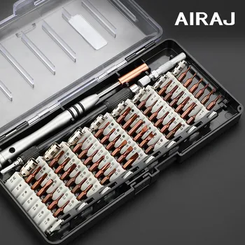 AIRAJ chave de Fenda Conjunto de chave de Fenda de Precisão de Torque Multi-especificação S2 Lote de Portátil Manual de Reparação de Ferramentas Com Caixa de Armazenamento