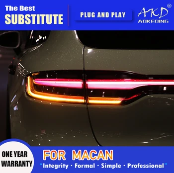 AKD Lâmpada de Cauda para a Porsche e o Mundo DIODO emissor de Luz da Cauda 2014-2017 o Mundo Traseira de Neblina Freio Sinal de volta Acessórios Automotivos