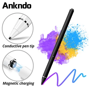 ANKNDO Active Caneta Capacitiva Para Ios Tablet Android, Telefone Universal de Toque da Caneta Stylus Para Ipad Samsung Xiaomi Tela de Toque de Lápis