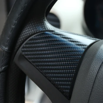 Adesivo de Fibra de carbono, Volante Capa Protetora Guarnição Adesivo de Carro 2PCS/Set para Chevrolet Cruze Hatchback e Sedan 2009 - 2014