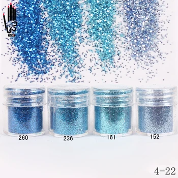 Arte do Prego 1 Frasco/Caixa de 10ml de Unhas Moda 4 de Luz Céu Azul de Unhas de Glitter Fino Pó Para Decoração de Unhas de Gel em Pó 300 Cores 4-22