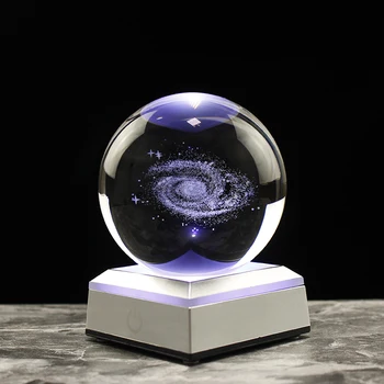 Astronomia 3D do Sistema Solar, a Bola Cristal Globo Planetas Modelo de Esfera Decoração Home Acessórios