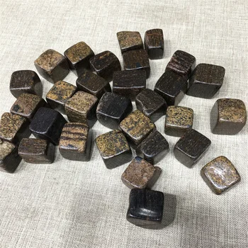 Atacado de venda quente espiritual natural de castanho bronzite cubo de cristais de cura pedras para decoração