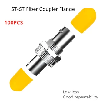 Baixa Perda de ST-ST fibra óptica adaptador Simplex flange de engate de ST ST Conector de Fibra Óptica Flange Atenuador Óptico