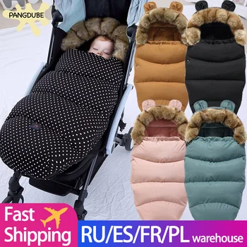 Bebê Dormindo Sacos de Carrinho de criança Footmuff -30℃ Inverno Engrossar o Saco de Dormir para Bebês Cobertor Universal do Carrinho de criança de Saco de Dormir