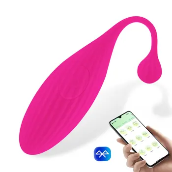 Bluetooths Vibrador Vibrador Brinquedo do Sexo Para as Mulheres sem Fio de Controle de Aplicativo Salto Ovo Wearable G-Spot Vibrador Produtos para Adultos maiores de 18 Sex Shop