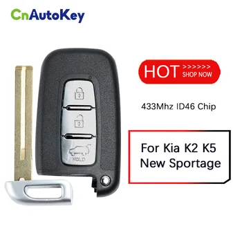 CN051004 Aftermarekt Para Kia K2 K5 Sportage Nova Uncut Chave Remoto de 3 botões 433Mhz ID46 Chip