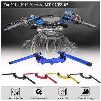 CNC Alumínio, Guidão Ajustável Alça Bar w/ Placa de Grampo do Kit Para 2014 2015 2016 Yamaha MT07 FZ07 MT FZ 07 Acessórios