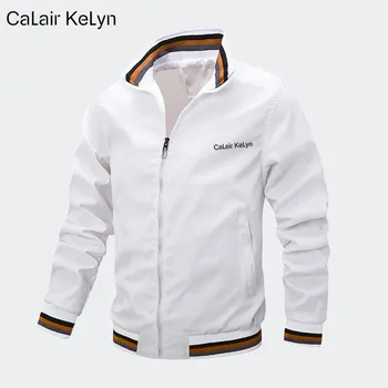 CaLair Kelyn dos Homens de Moda Blusão Jaquetas Jaqueta Casual Homens de Esportes ao ar livre Casaco de Primavera Jaqueta Homens Vestuário