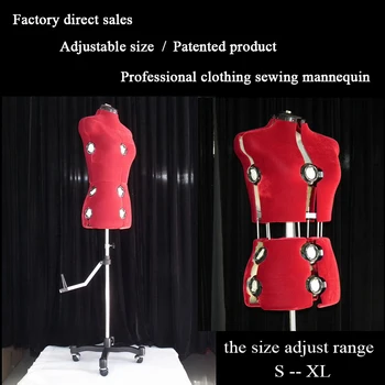 DIY Vestuário Costura Suprimentos de uma Fábrica de venda Quentes do Novo estilo sob Medida Mannekin Tamanho Ajustável Profissional da Costura manequim