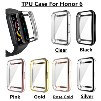 De Borda total Smartwatch Suave Película Protetora completa Cobertura de Proteção Para o Huawei Honor Banda 6 do Relógio Protetor de Tela Caso