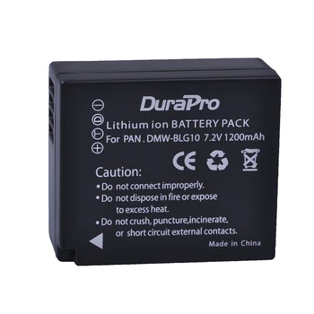 DuraPro 1pc DMW-BLG10 DMW BLG10E BLG10 BLG10PP de Bateria da Câmera para Panasonic Lumix DMC GF6 GX7 GF3 GF5 GX7 LX100 Bateria