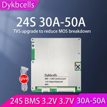 Dykbcells 3S~ 24S BMS do Li-íon de Lifepo4 Bateria de Lítio Placa de Protecção de equilíbrio 30A 40A 50A 4S 7S 8S 10S 13S 14S 16S 20 de 12V 24V