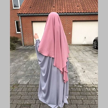 Eid Mulheres Muçulmanas Hijab Longo Khimar Oração Vestuário Djellaba Jilbab Abaya Ramadã Vestido De Dubai Árabe Islâmica Niqab Burca Jubah Hijabs
