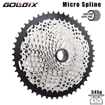 GOLDIX Bicicleta Cassete 12 Velocidade 10T-50T/10T-52T MS Bicicleta roda Livre Adequado para Shimano Micro Spline M7100 M8100