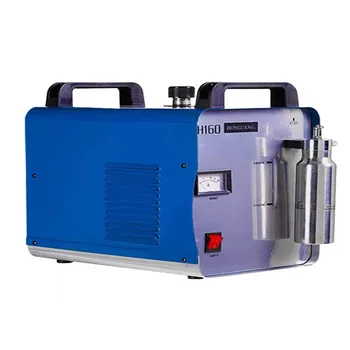 H160 acrílico acrílico eletrólise de água, máquina de solda 220V chama máquina de polimento de hidrogênio e oxigênio, gerador de