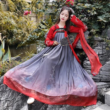 Hanfu Estilo Chinês Antigo Traje Popular Tradicional, Dança, Performance No Palco Roupas Retro Cantores Princess Fairy Dress