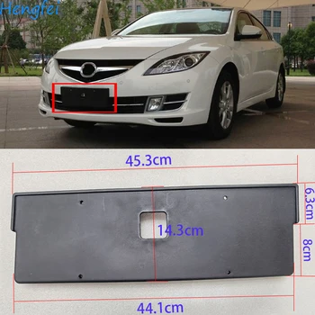 HengFei acessórios do carro para Mazda 6 Atenza Licença Frontal moldura da placa de licença do suporte da placa de Licença armação de Base