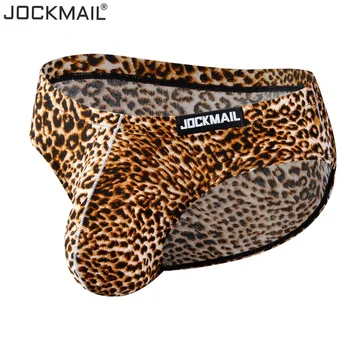Homens de Cueca Sexy Masculino Leopard Cobra Padrão de Hip-levantamento de Elástico de Algodão Sexy Calças de Cintura Baixa na Moda masculina Sissy Cuecas