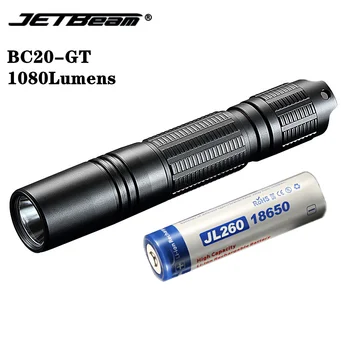 JETBEAM BC20-GT Lanterna Recarregável 1080LM Cree XP-L HI LED Tail Ímã Com 8650 Bateria Portátil Spootlight