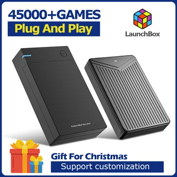 Launchbox Unidade de disco Rígido interna 45000 Retro Games Para PSP/PS3/PS2/PS1/Game Cube/X CAIXA HDD Portátil Para Windows PC de Presente Para as Crianças