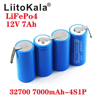 LiitoKala 12V 7Ah 14ah 21ah lii-70A 32700 7000mAh Lifepo4 Bateria 4S1P DIY DE 12,8 V Barco Eléctrico de Energia Ininterrupta