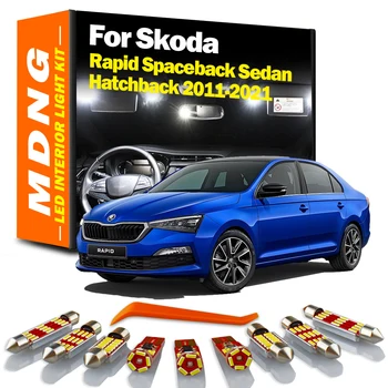MDNG Para Skoda Rapid NH1 NH2 NH3 Spaceback Limousine Hatchback 2011-2017 2018 2019 2020 2021 Veículo Interior do DIODO emissor de Luz, Kit de Canbus