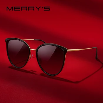 MERRYS DESIGN Mulheres, os Óculos de sol Polarizados Moda Olho de Gato Senhoras Marca de Luxo Tendências de Óculos de sol a Proteção UV400 S6305N