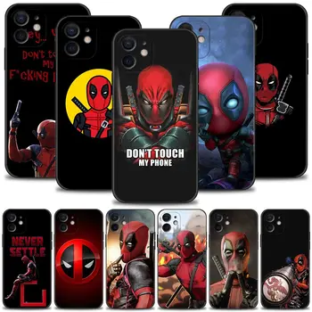 Marvel Herói Deadpool caixa do Telefone do Silicone Para o iPhone 14 13 12 11 Pro Max Mini XS X XR 7 8 6 6S Mais Fina, Soft Shell Capa Casos