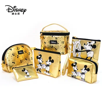 Mickey De Disney Do Rato De Múmia Das Mulheres Do Saco Cosmetic Bag Duplo Conjunto De Bolsa Carteira Cuidados Com O Bebê Meninas Saco De Presente