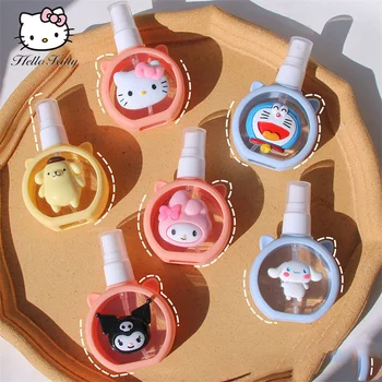 Minha Melodia Kuromi Hello Kitty Sanrio Cinnamoroll Pequeno Regador Maquiagem Sílica Hidratante Garrafa Portátil Pequeno Frasco De Spray