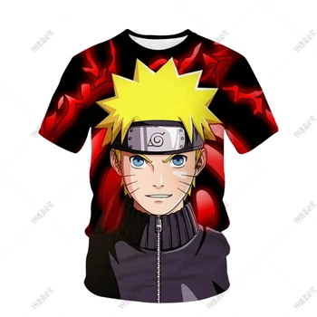 Naruto camisa de T de Crianças Roupas de Menino Menina Crianças Verão T-shirts de Impressão 3D Roupas de Frio Tops Cartoon Japão Anime T-Shirts, Tops