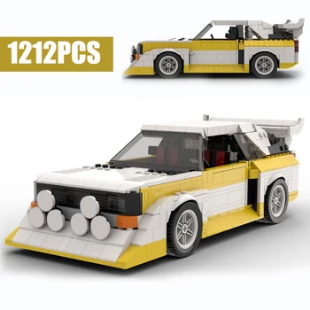 Nova Série h Carro Desportivo Sport Quattro S1 Carro de Rally MOC-43616 Construção de Kits de Blocos de Tijolos de Brinquedos para Crianças de Presentes de aniversário