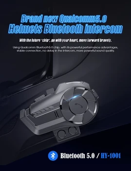 Novo 800M 2 Pessoas Intercomunicador Moto Rádio FM Bluetooth 5.0 sem Fios Impermeável Redução de Ruído do Motor Auricular