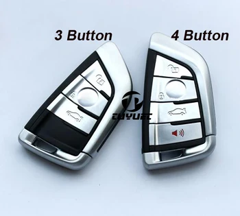 Novo E Atualizado !3 4 Botões Smart Remote Chave Shell Para BMW X5 X6 Série 3 5 7 Substituição de Chave de Caso